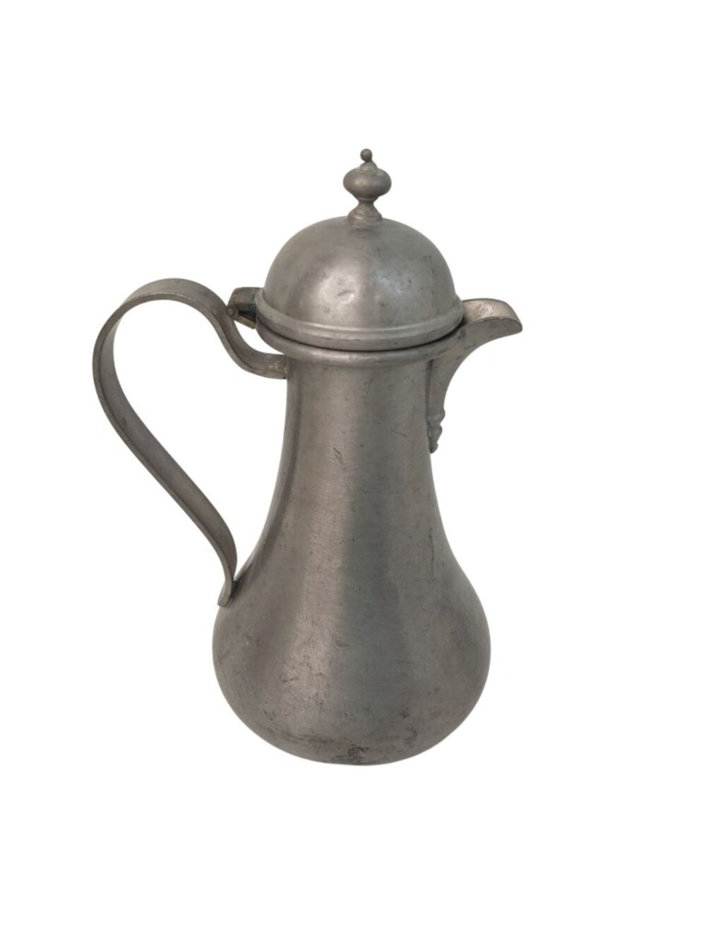 Colonial Pewter Boardman Hinged Lid Coffee Pot 7" Tall Vintage Style